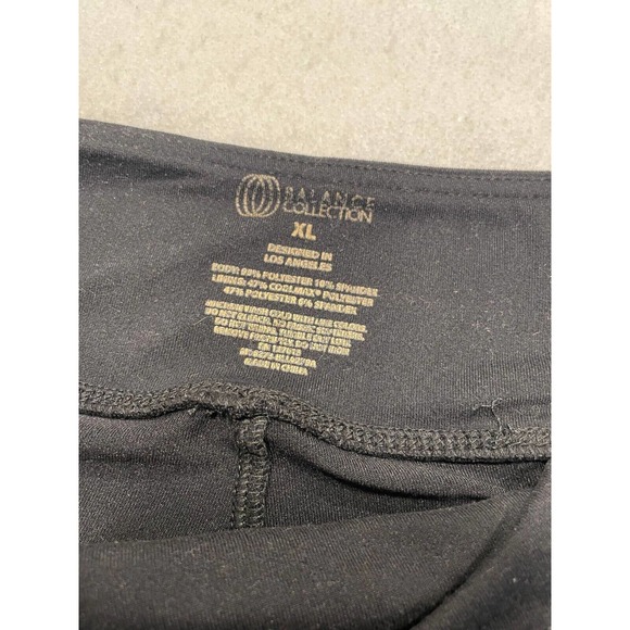 Balance Collection Size XL Women's Black Floral Colorblock Leggings Yoga Workout - Picture 6 of 10